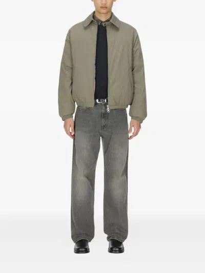 Our Legacy Zip-up Elasticated-cuff Jacket In Green