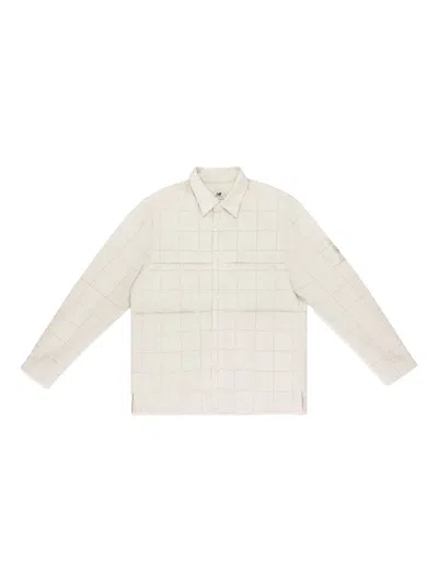 Aimé Leon Dore Off-white New Balance Grid Button-down Shirt In Animal Print