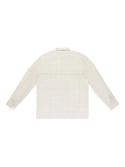 Aimé Leon Dore Off-white New Balance Grid Button-down Shirt In Animal Print