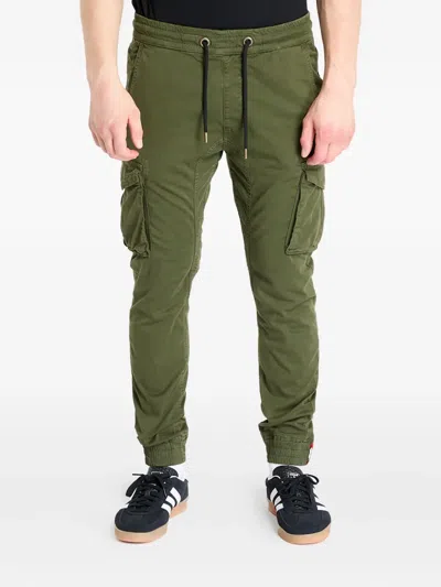 Alpha Industries Twill Cargo Pants In Green