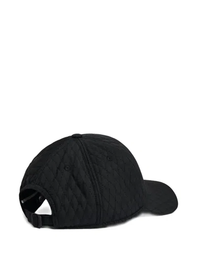 Fusalp Quilted Logo-plaque Baseball Cap In Black