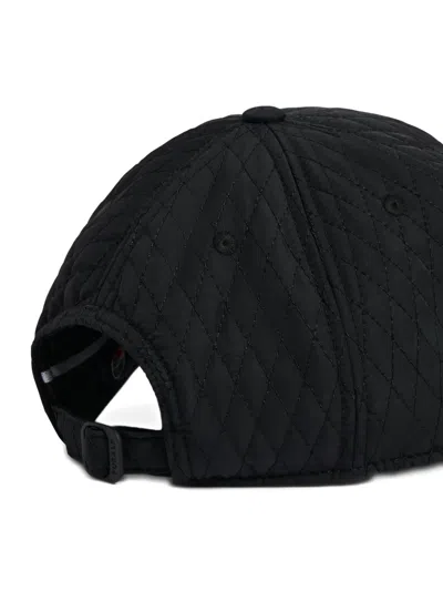 Fusalp Quilted Logo-plaque Baseball Cap In Black