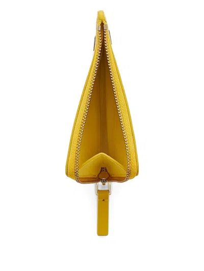 Marc Jacobs The Charm Top Zip Wallet In Yellow