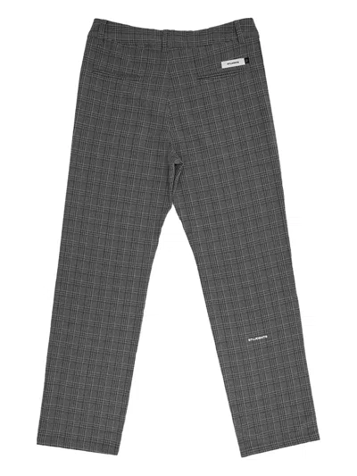 Students Golf Macker Plaid-pattern Trousers In Gray