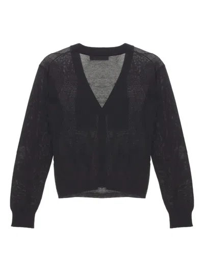 Our Legacy Argyle Pattern Long Sleeve Knitwear Top In Brown