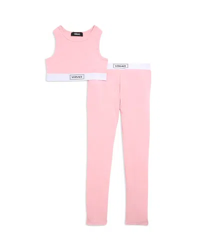 Versace Girls' Underwear Set - Big Kid In Pink