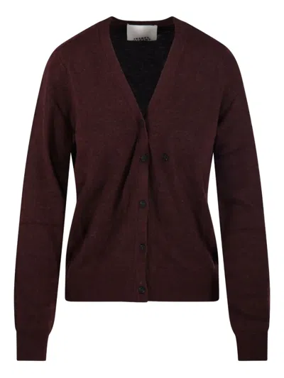 Isabel Marant Étoile Button-front V-neck Cardigan In Red