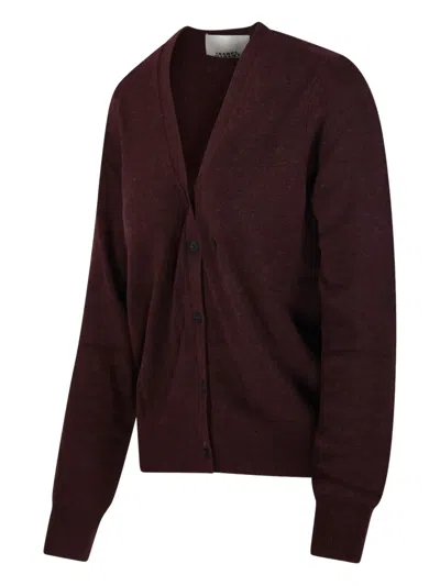 Isabel Marant Étoile Button-front V-neck Cardigan In Red