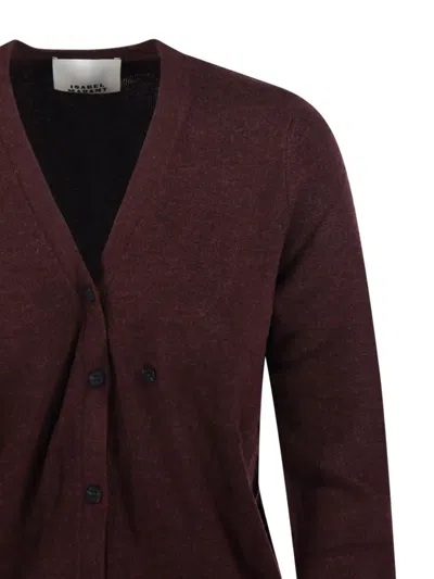 Isabel Marant Étoile Button-front V-neck Cardigan In Red