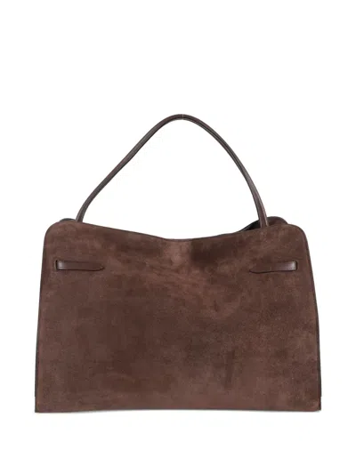 Biasia The Iconic 36h Suede Shoulder Bag In Brown