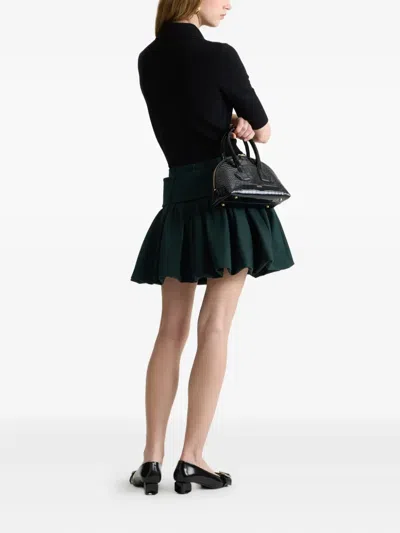 Patou Logo-patch Polo Top In Black