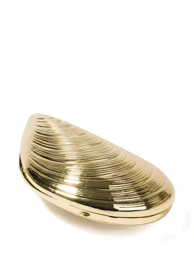 Simkhai Bridget Metal Oyster Shell Clutch In Non Definito