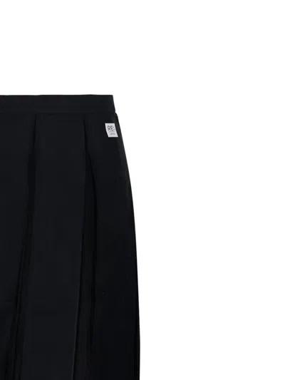 Re Code Pleated Asymmetric Skirt In Multi