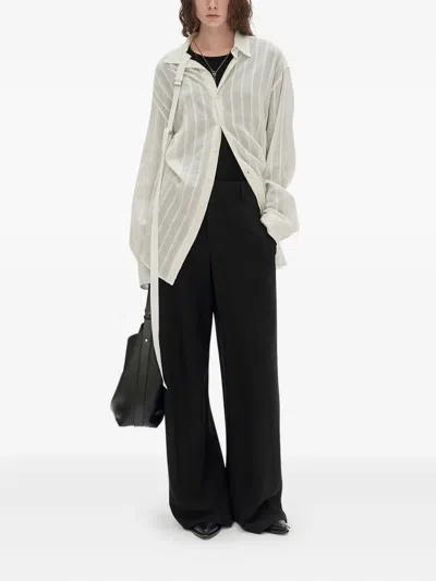 Ann Demeulemeester Draped-detail Pants In Multi
