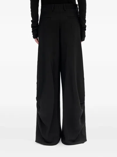 Ann Demeulemeester Draped-detail Pants In Multi