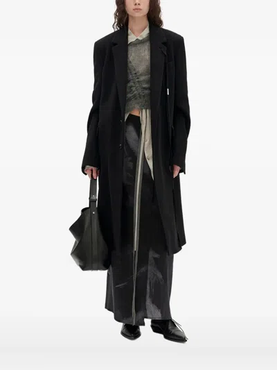 Ann Demeulemeester Viv High Comfort Tailored Coat In Black