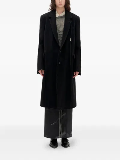 Ann Demeulemeester Viv High Comfort Tailored Coat In Black