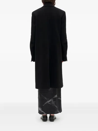 Ann Demeulemeester Viv High Comfort Tailored Coat In Black
