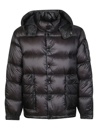 C.p. Company Signature Lens Down Jacket In Black