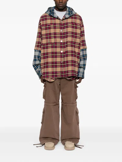 拼贴设计连帽夹克