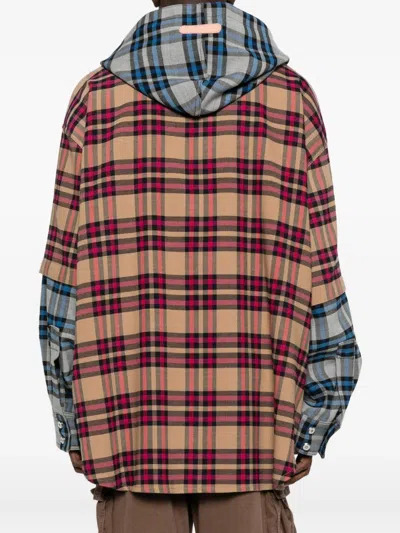 拼贴设计连帽夹克