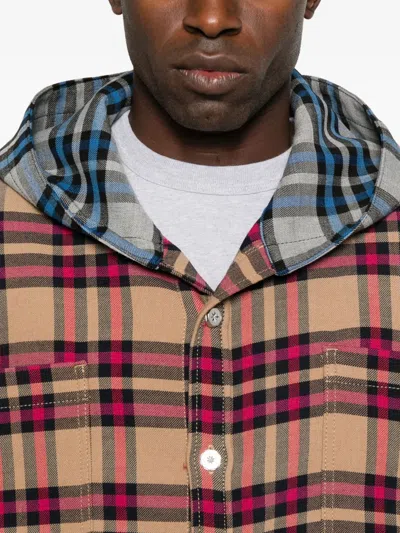 拼贴设计连帽夹克