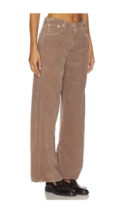 Agolde High-waisted Wide-leg Jeans In Neutral