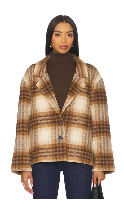 Brochu Walker Adeline Å¤¹å…‹ Â€“ Camel Plaid. Å°ºç � S (also Â€“ L, M, Xs). In Brown
