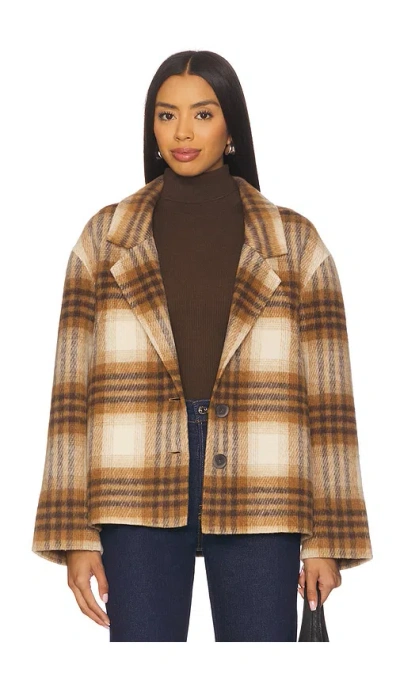 Brochu Walker Adeline Å¤¹å…‹ Â€“ Camel Plaid. Å°ºç � S (also Â€“ L, M, Xs). In Brown