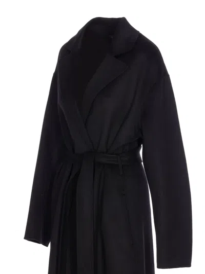 Filippa K Alexa Wool-cashmere Blend Long Coat In Blau