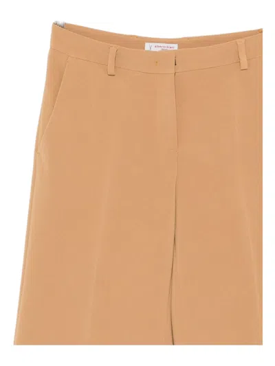 Alberto Biani Wide Leg Trousers Featuring Belt Loops In Black