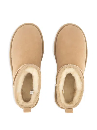 Ugg Classic Ultra Mini Suede Boots For Woman In Neutral