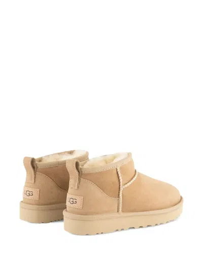 Ugg Classic Ultra Mini Suede Boots For Woman In Neutral