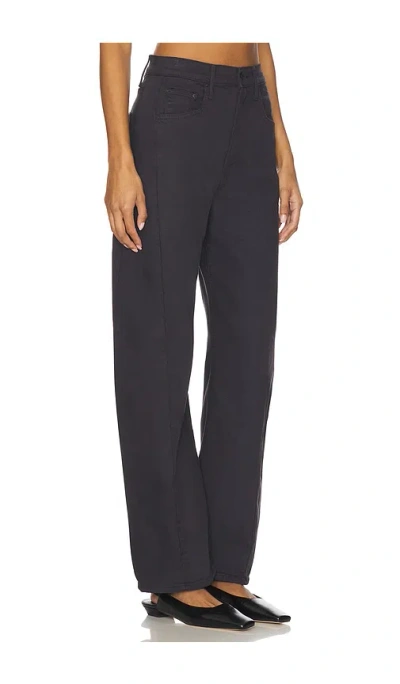 Mother Womens Faded Black The Half-pipe Flood Stretch-denim Blend Jeans