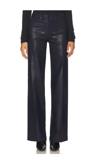 L'agence Black Cotton High-waisted Jean In Blue
