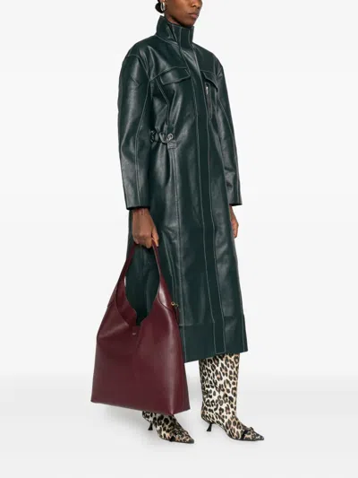 Coach 39 Brooklyn Leather Shoulder Bag In Red