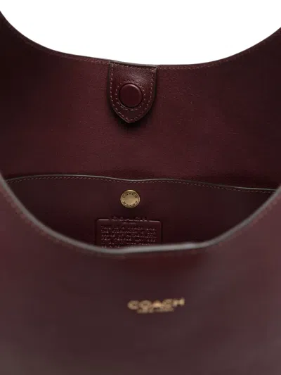 Coach 39 Brooklyn Leather Shoulder Bag In Red