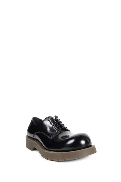 Jil Sander Leather Lace-up Shoes In Black