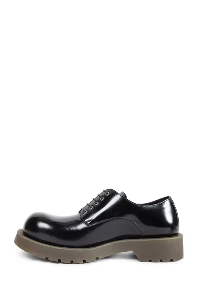 Jil Sander Leather Lace-up Shoes In Black