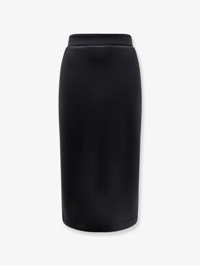 Moncler Genius Black Moncler X Ee72 By Edward Enninful Neoprene Skirt In Black