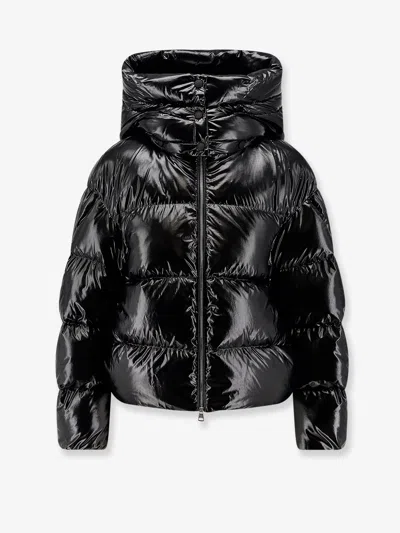 Moncler Genius Black Moncler X Ee72 By Edward Enninful Lothar Hooded Short Down Jacket In Multi