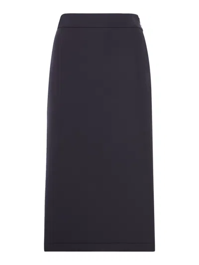 Moncler Genius Black Moncler X Ee72 By Edward Enninful Neoprene Skirt In Black