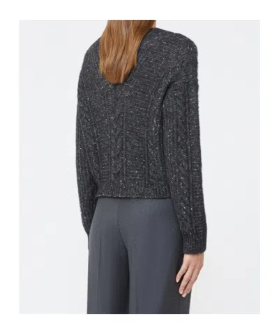 Max Mara Boxy Sweater In Alpaca Blend In Gray