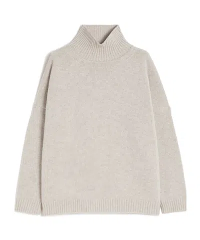 Weekend Max Mara Turtleneck Knitted Jumper In Neutral
