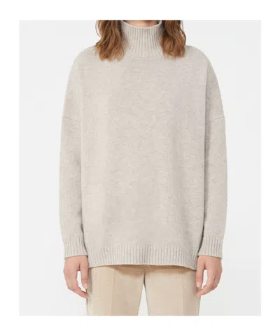 Weekend Max Mara Turtleneck Knitted Jumper In Neutral