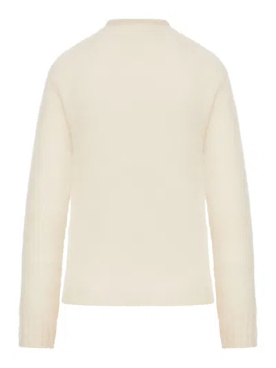 Max Mara Studio Umile Long-sleeved Knitted Jumper In Neutral