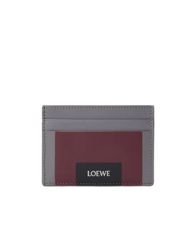 Loewe Plain Cardholder In Nappa Calfskin In Brown