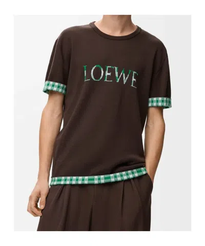 Loewe Short-sleeved T-shirt In Black