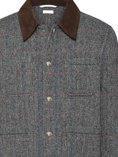 Thom Browne Herringbone Jacket In Gray