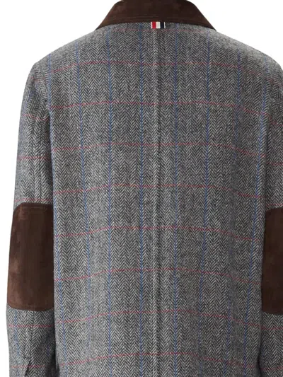 Thom Browne Herringbone Jacket In Gray